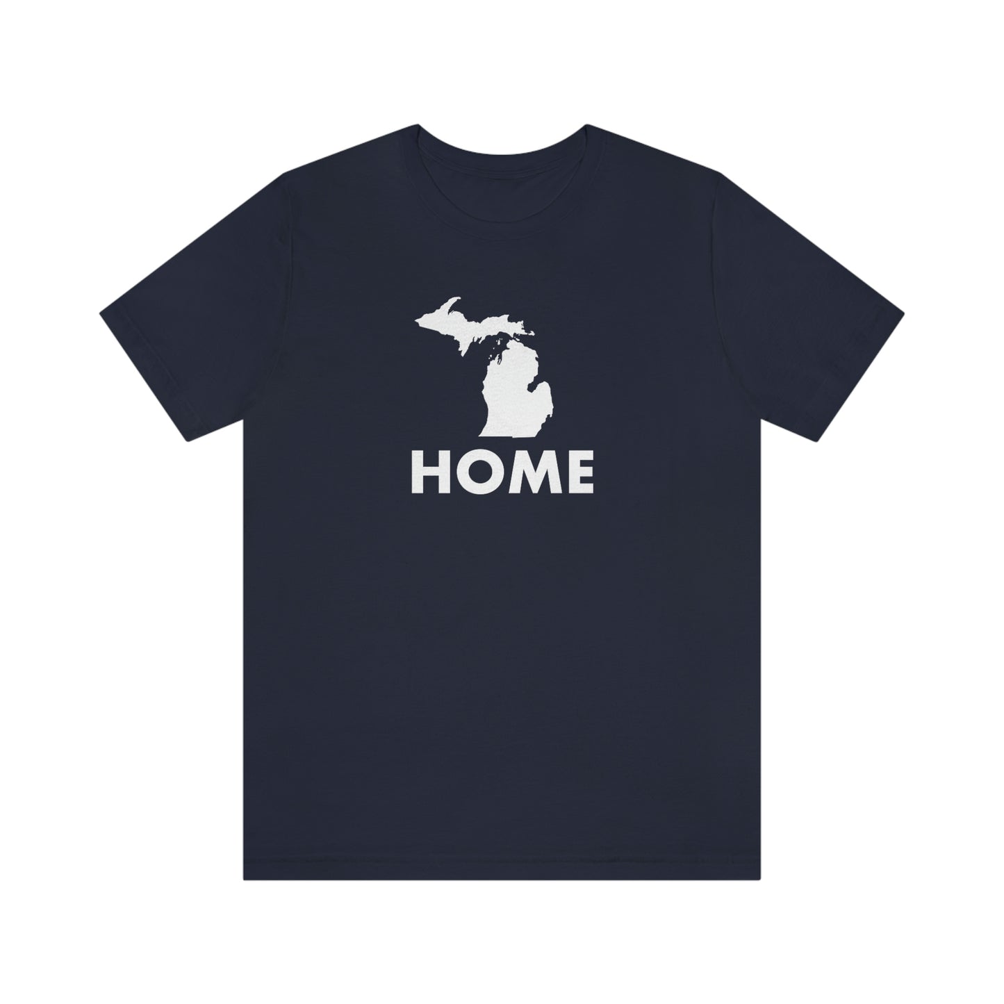 Michigan 'Home' T-Shirt (Geometric Sans Font) | Unisex Standard Fit