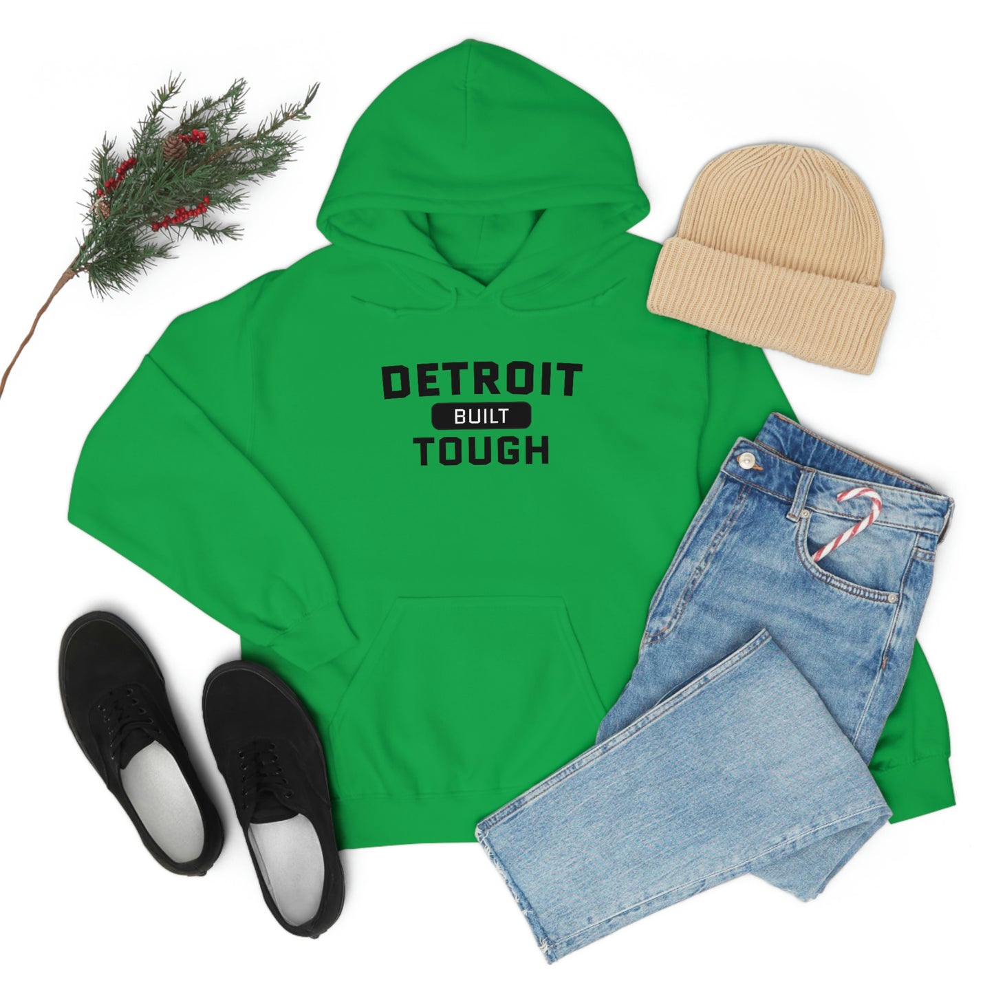 'Built Detroit Tough' Hoodie | Unisex Standard