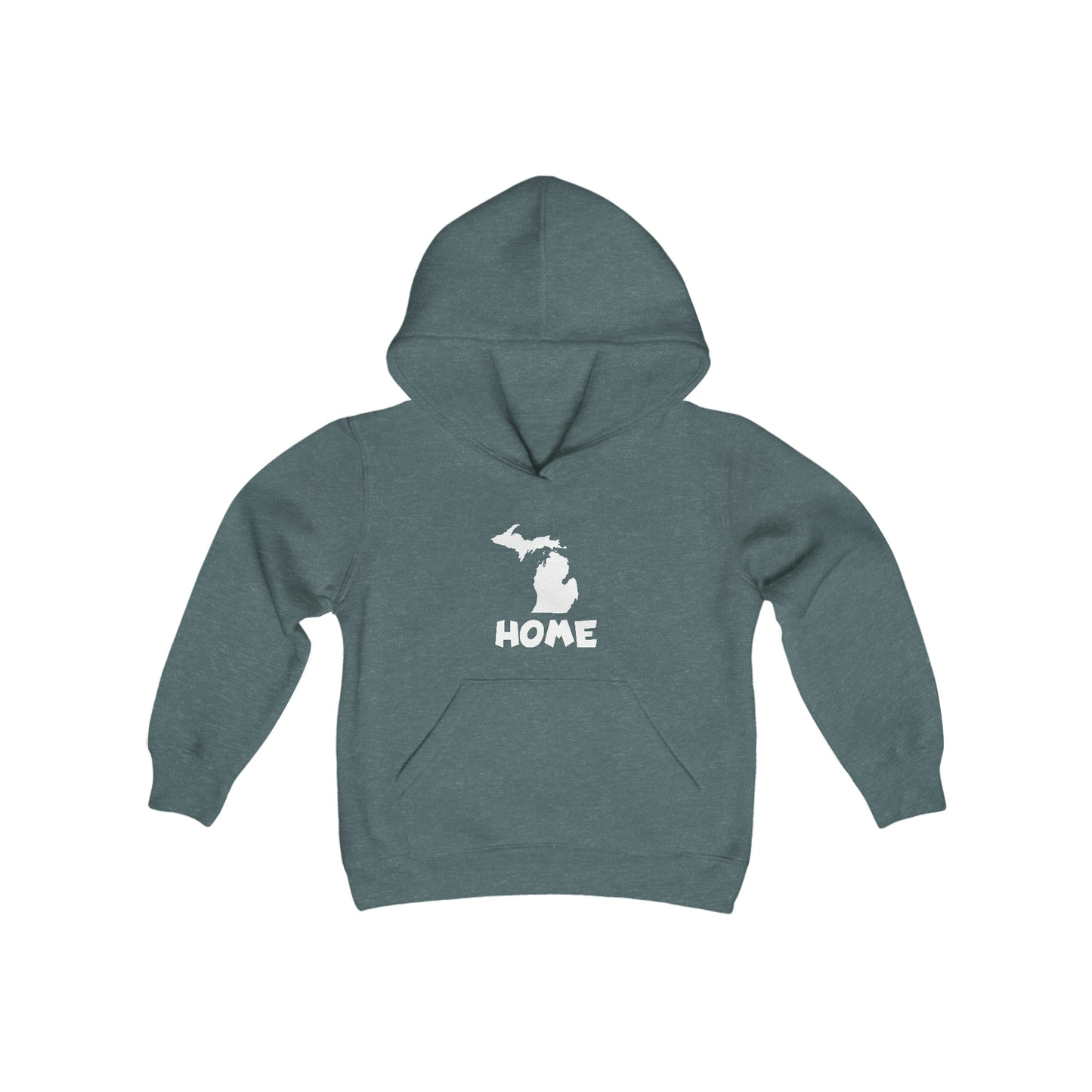 Michigan 'Home' Hoodie (Whimsical Sans Font) | Unisex Youth