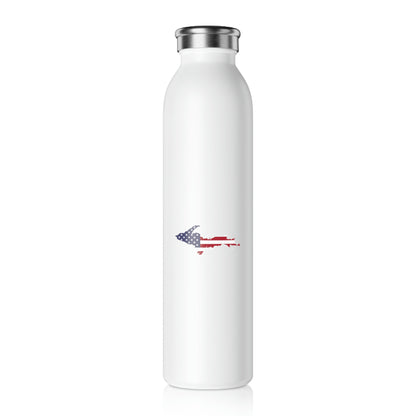 Michigan Upper Peninsula Water Bottle (w/ UP USA Flag Outline) | 20oz Double-Walled