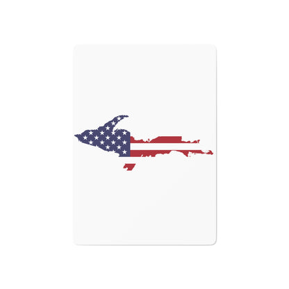 Michigan Upper Peninsula Poker Cards (w/ UP USA Flag Outline)