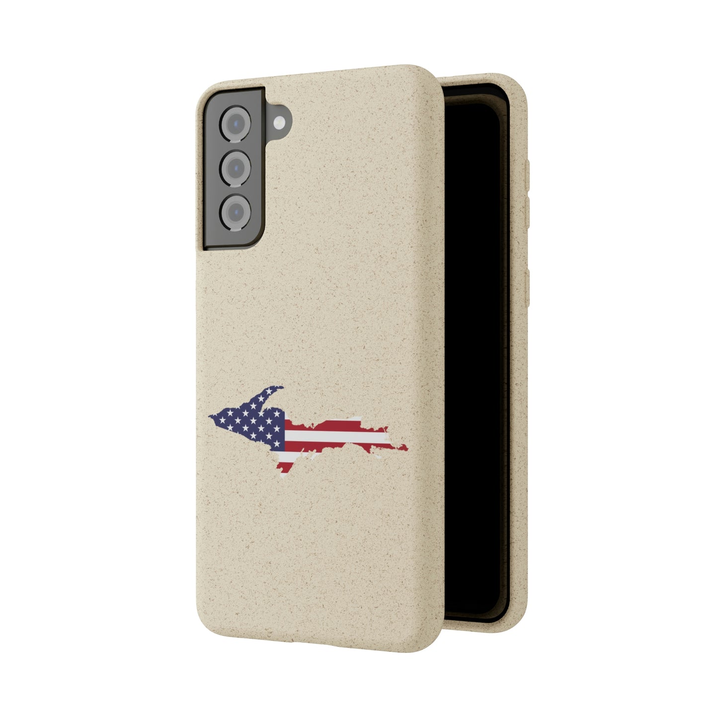 Michigan Upper Peninsula Biodegradable Phone Cases (w/ UP USA Flag Outline) | Samsung Android