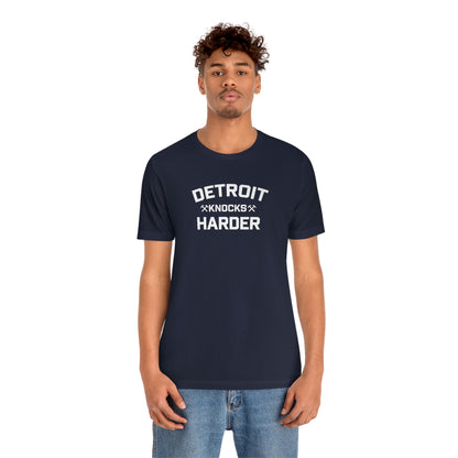 'Detroit Knocks Harder' T-Shirt | Unisex Standard Fit