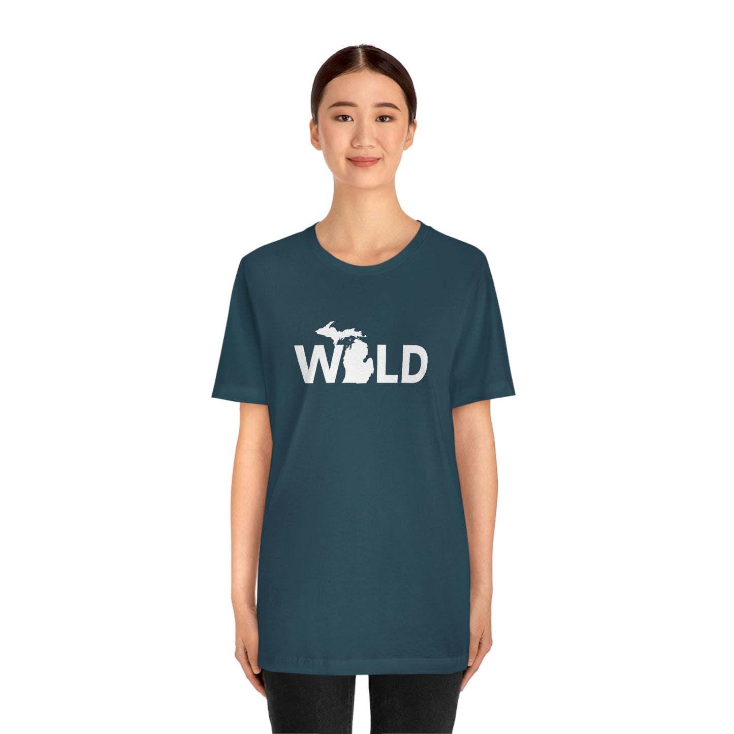 Michigan 'Wild' T-Shirt (Geometric Sans Font) | Unisex Standard Fit