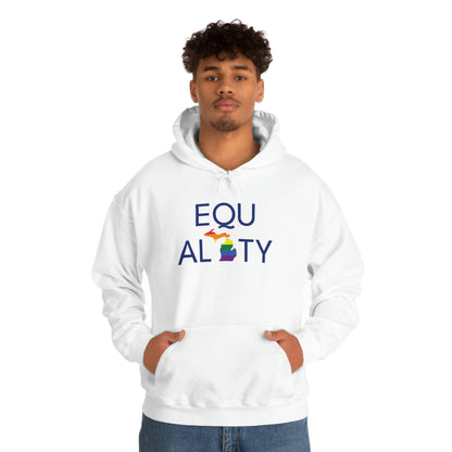 Michigan 'Equality' Hoodie (w/ LGBTQ Pride Colors) | Unisex Standard