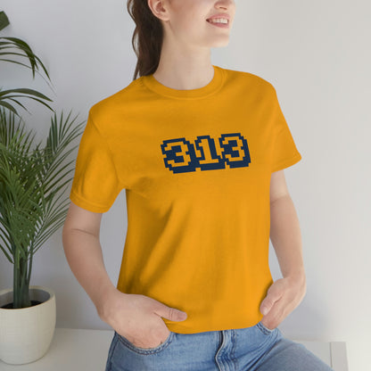 Detroit '313' T-Shirt (Arcade Font) | Unisex Standard Fit