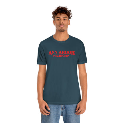 'Ann Arbor Michigan' ' T-Shirt (1980s Drama Parody) | Unisex Standard Fit