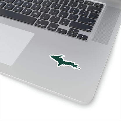 Michigan Upper Peninsula Kiss-Cut Sticker (w/ Green UP Outline)