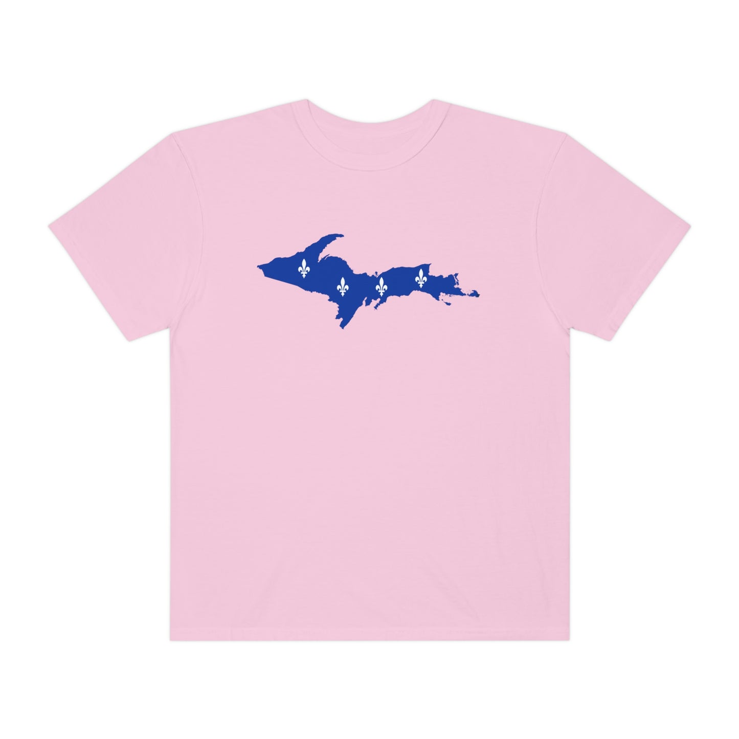 Michigan Upper Peninsula T-Shirt (w/ UP Quebec Flag Outline) | Unisex Garment-Dyed