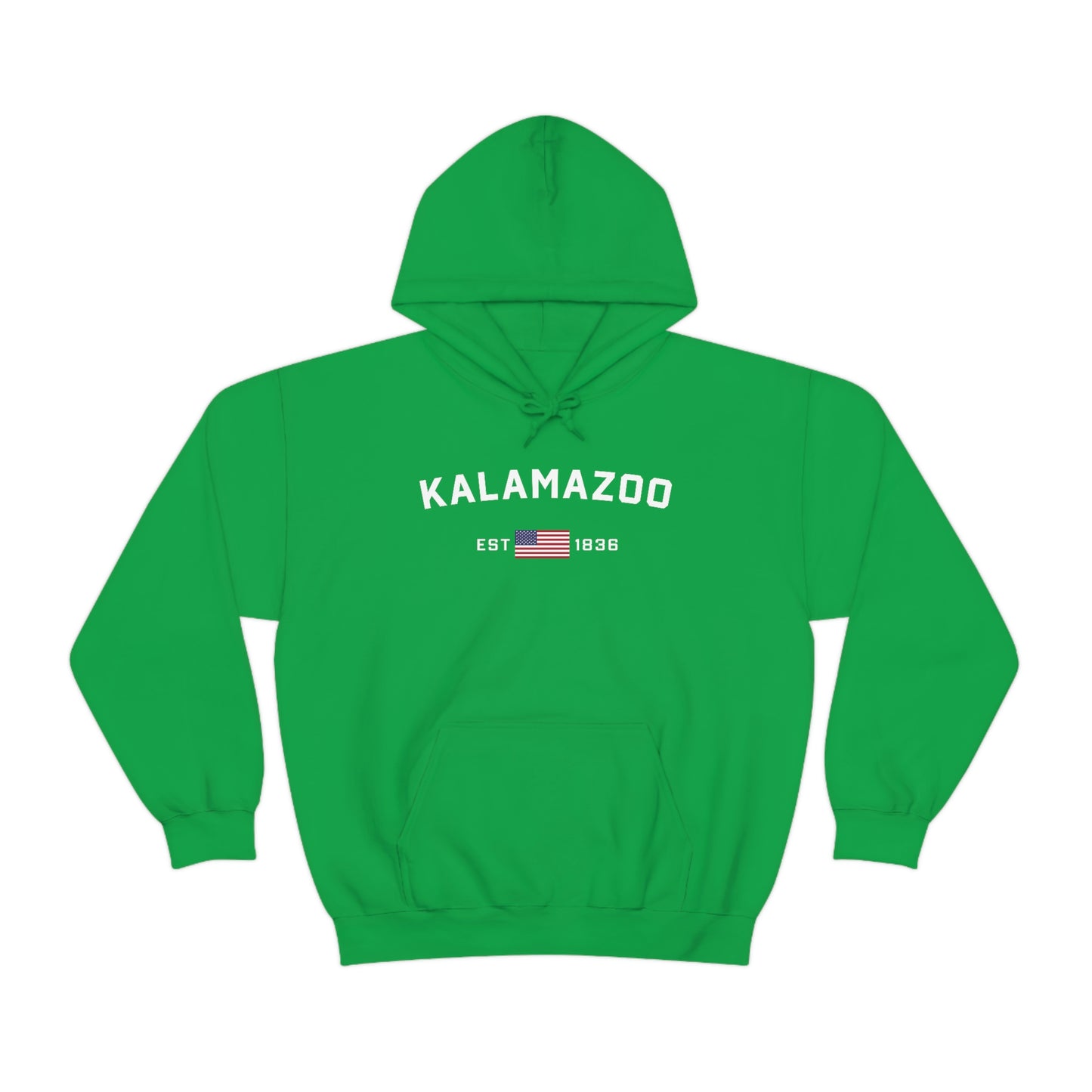 'Kalamazoo EST 1836' (w/USA Flag Outline) | Unisex Standard