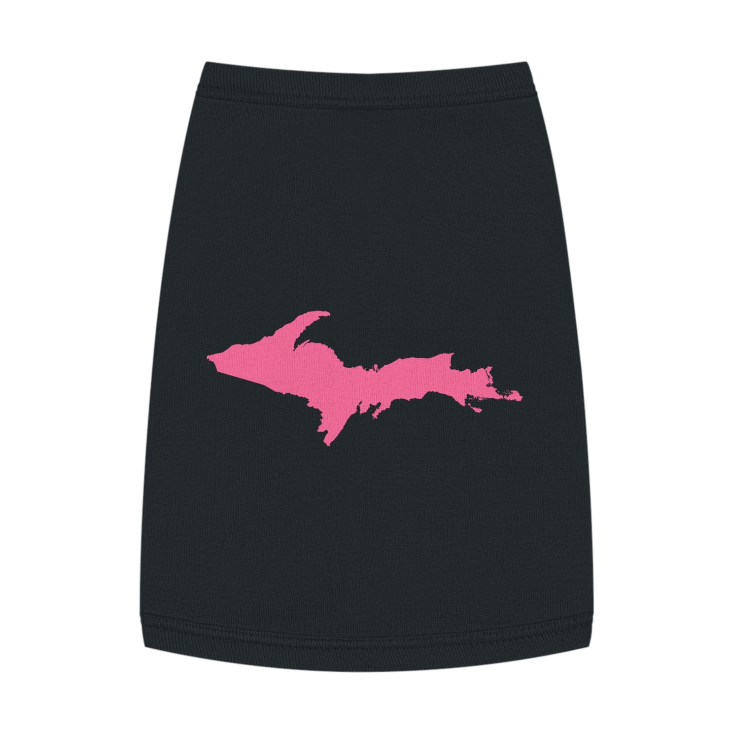 Michigan Upper Peninsula Pet Tank Top (w/ Pink UP Outline)