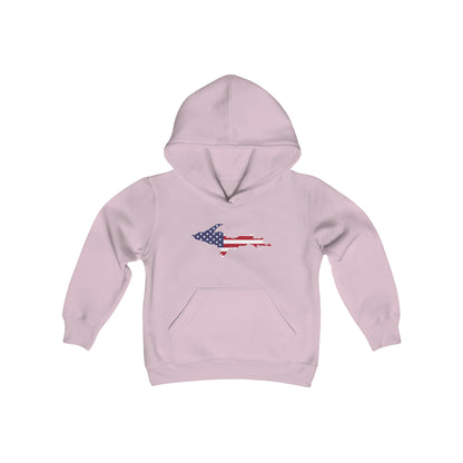 Michigan Upper Peninsula Hoodie (w/ UP USA Flag Outline)| Unisex Youth