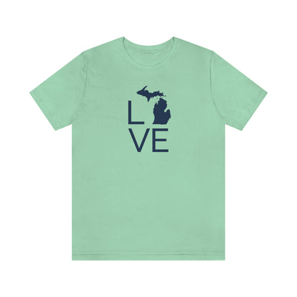 Michigan 'Love' T-Shirt (Thin Sans Font) | Unisex Standard Fit