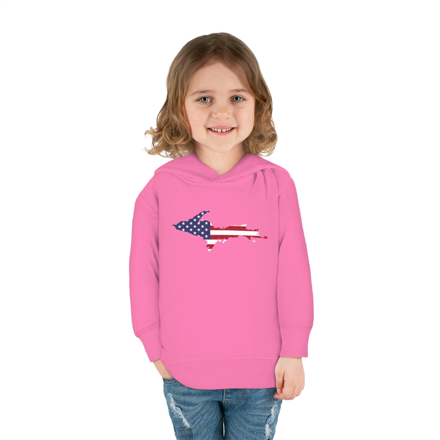 Michigan Upper Peninsula Hoodie (w/ UP USA Flag Outline) | Unisex Toddler