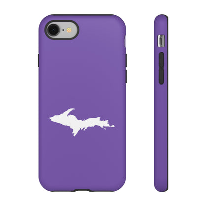 Michigan Upper Peninsula Tough Phone Case (Lake Iris w/ UP Outline) | Apple iPhone