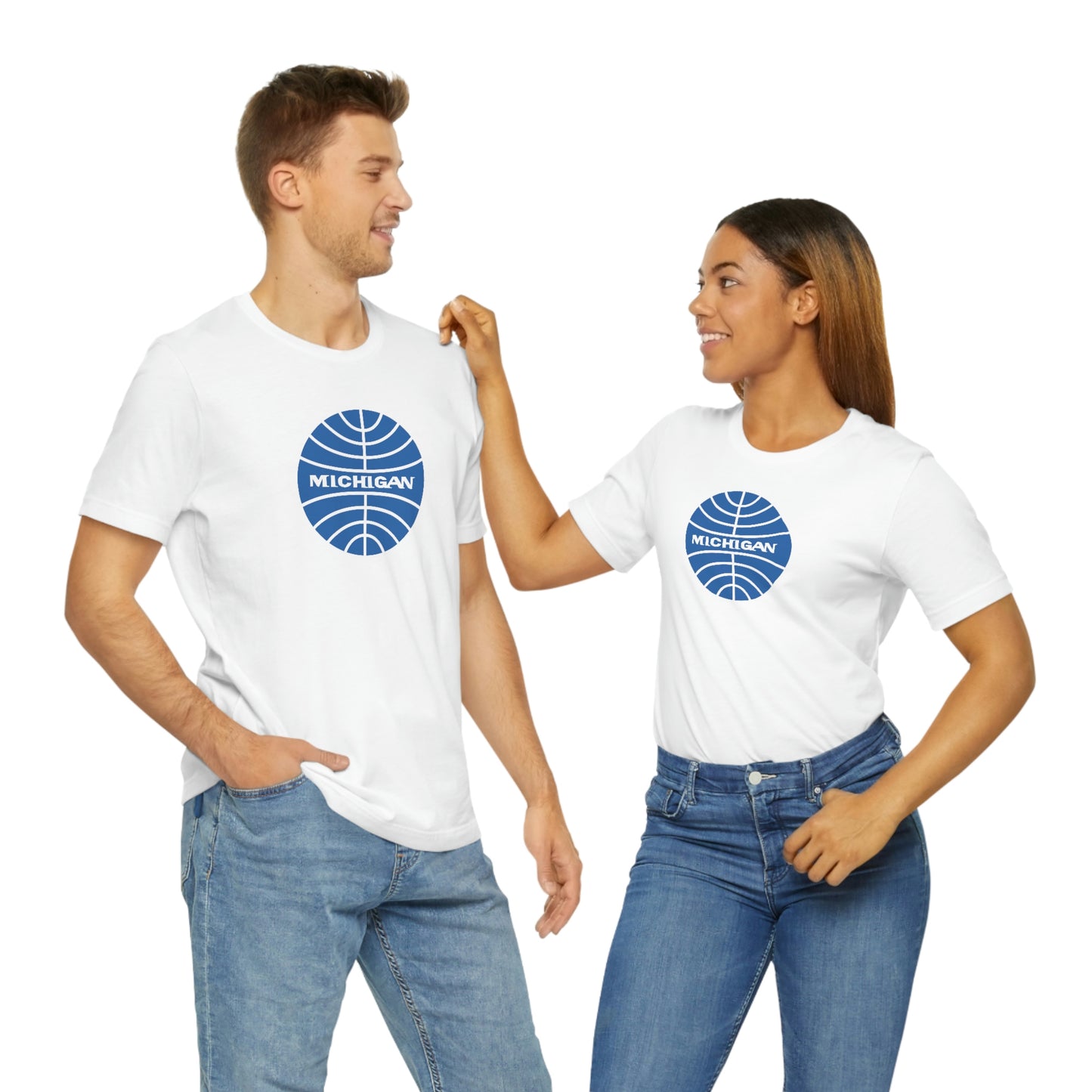 'Michigan' T-Shirt (Retro Airline Parody)  | Unisex Standard Fit