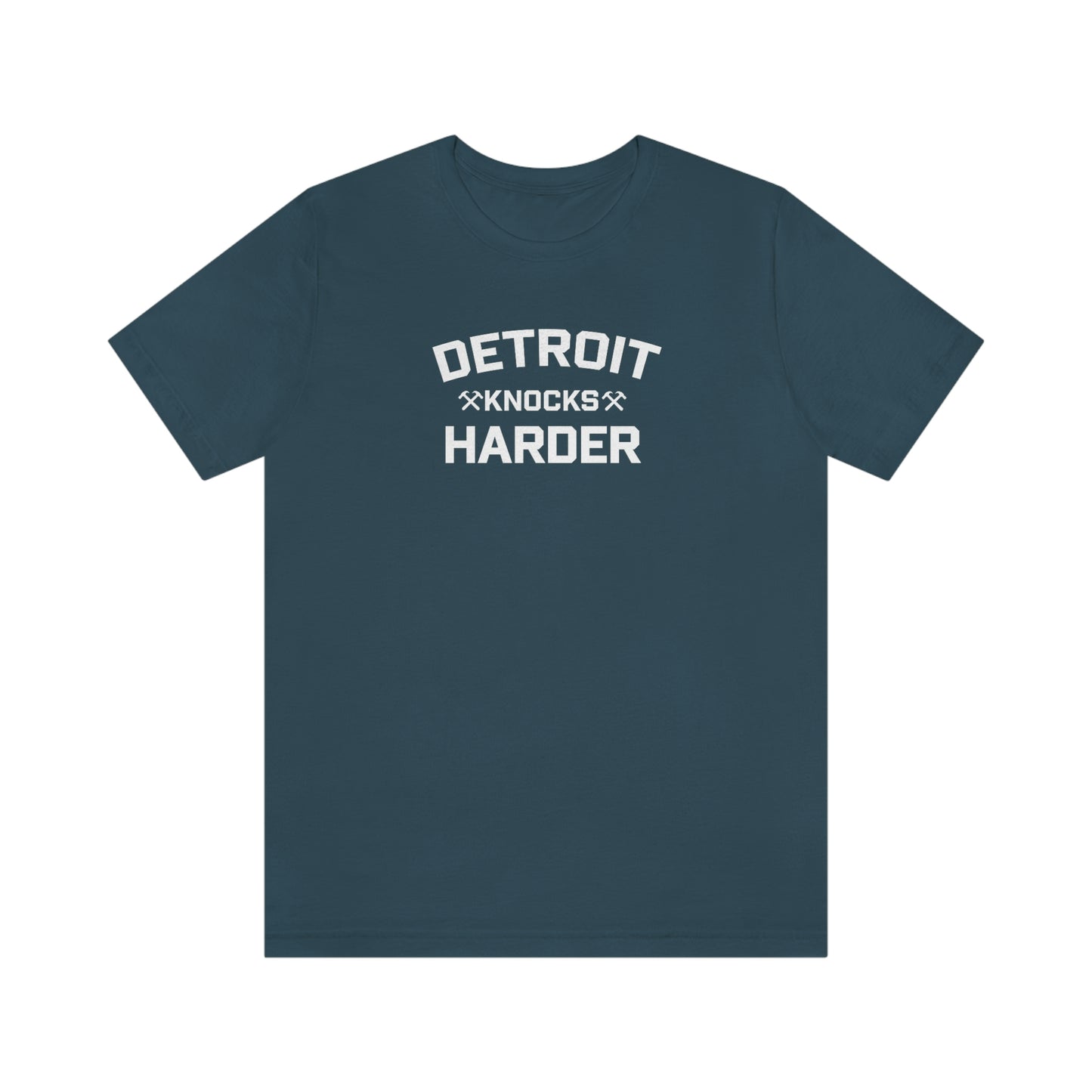 'Detroit Knocks Harder' T-Shirt | Unisex Standard Fit