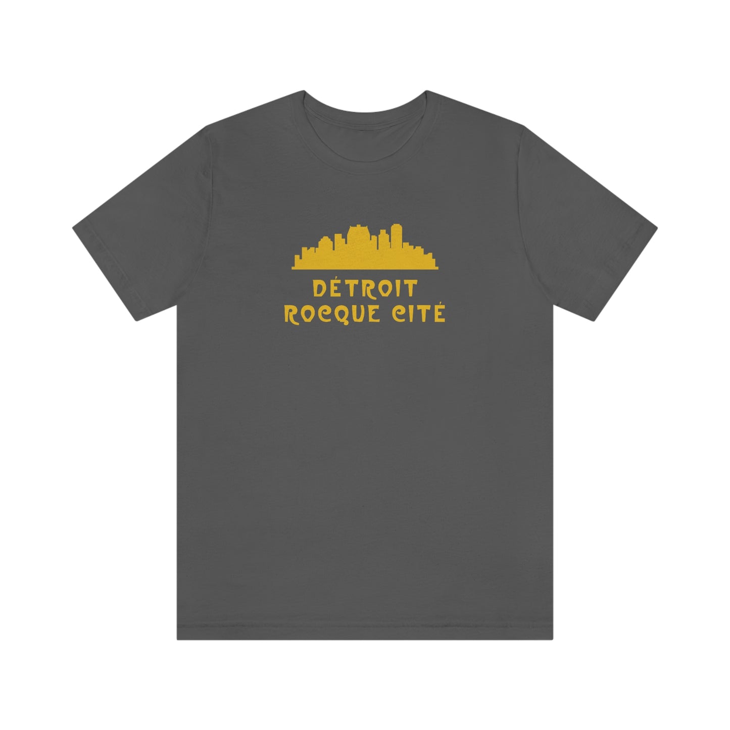 'Détroit Rocque Cité' with Skyline T-Shirt | Unisex Standard Fit