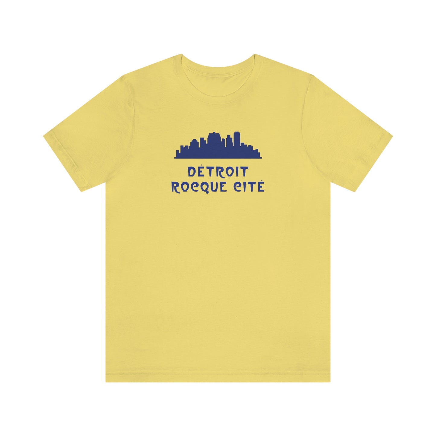 'Détroit Rocque Cité' with Skyline T-Shirt | Unisex Standard Fit