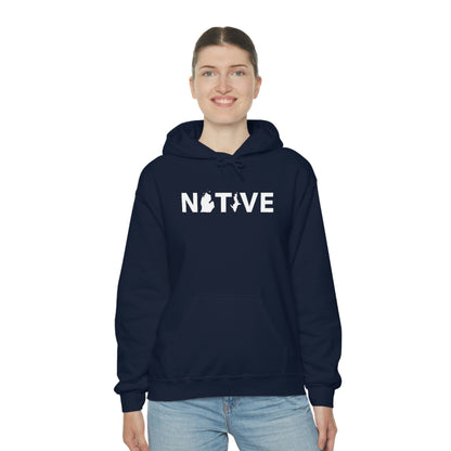 Michigan 'Native' Hoodie (Geometric Sans Font) | Unisex Standard