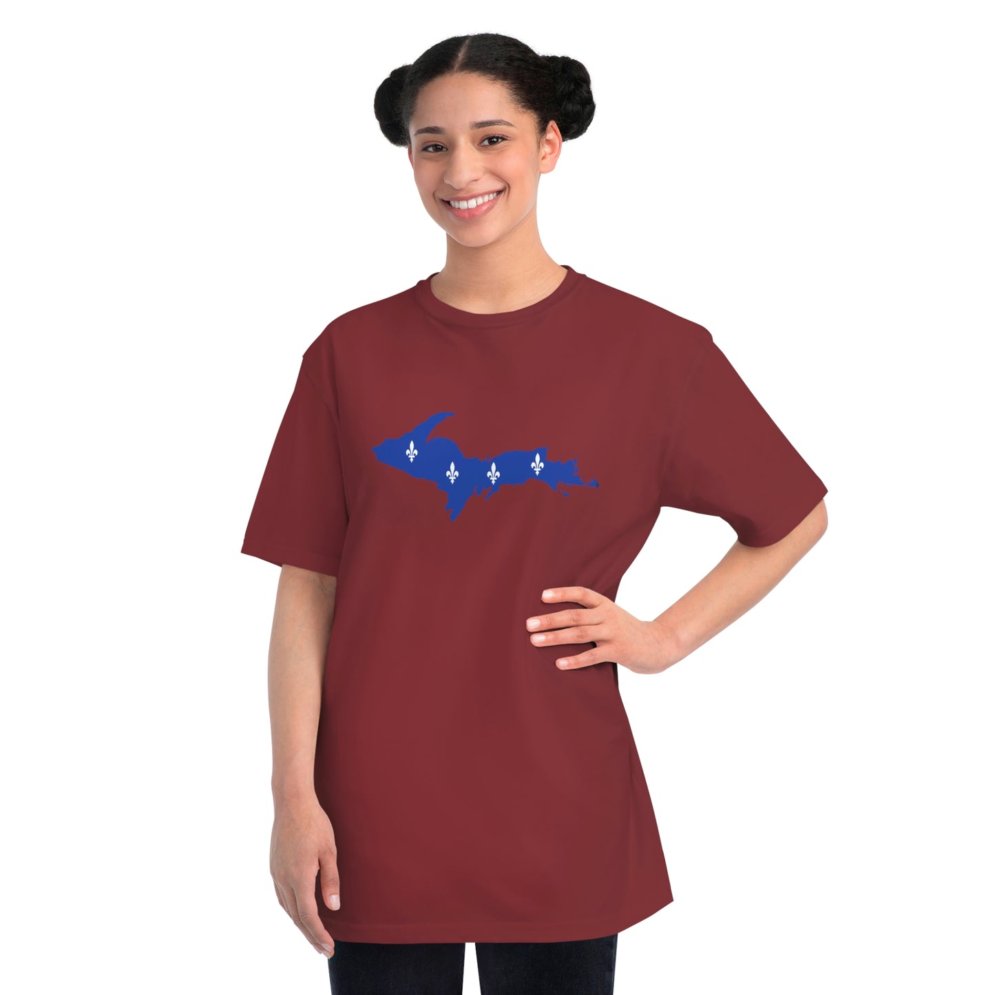 Michigan Upper Peninsula T-Shirt (w/ UP Quebec Flag Outline) | Organic Unisex