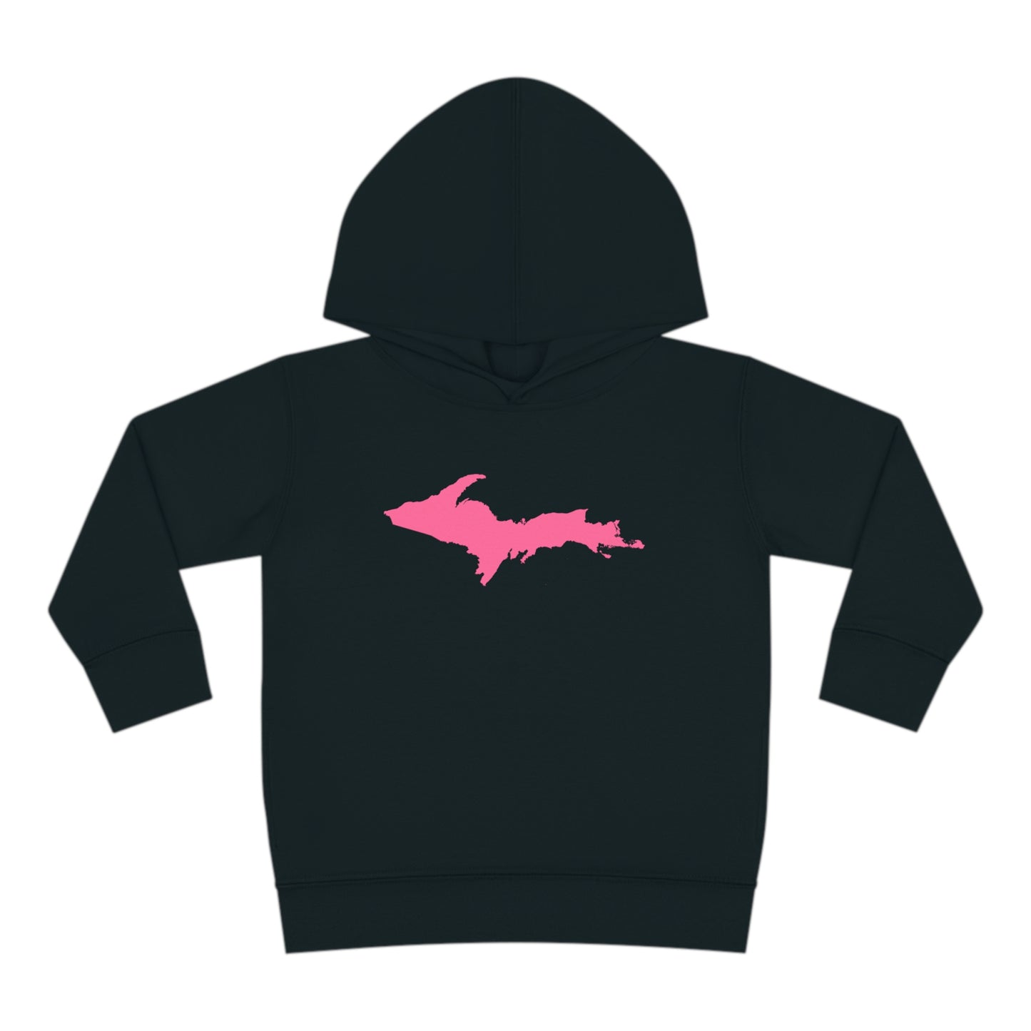 Michigan Upper Peninsula Hoodie (w/ Pink UP Outline) | Unisex Toddler