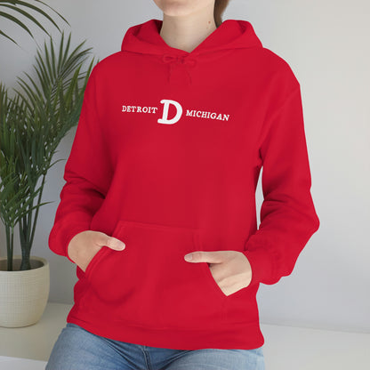 'Detroit Michigan' Hoodie (w/ Old French D) | Unisex Standard