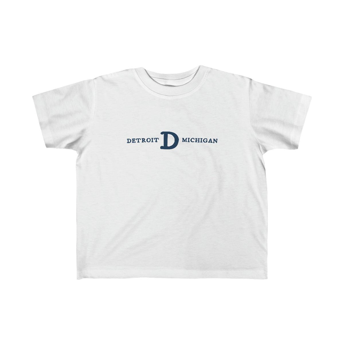 'Detroit Michigan' T-Shirt  (w/ Old French D) | Toddler Short Sleeve - Circumspice Michigan