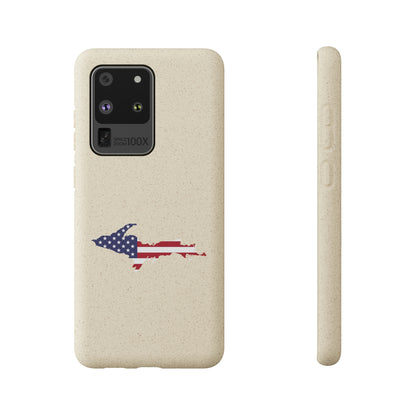 Michigan Upper Peninsula Biodegradable Phone Cases (w/ UP USA Flag Outline) | Samsung Android