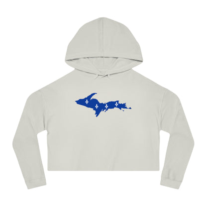 Michigan Upper Peninsula Hoodie (w/ UP Quebec Flag Outline) | Lightweight Cropped