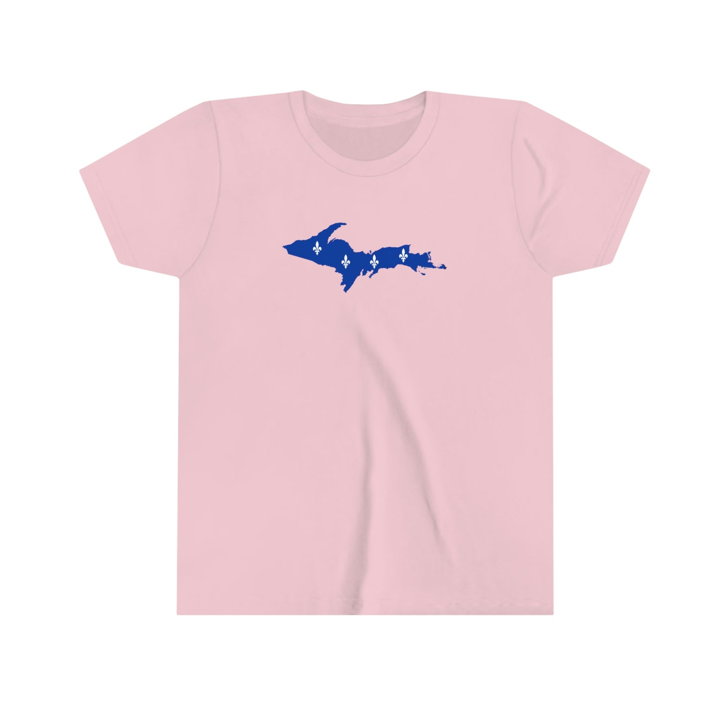 Michigan Upper Peninsula T-Shirt (w/ UP Quebec Flag Outline) | Youth Short Sleeve