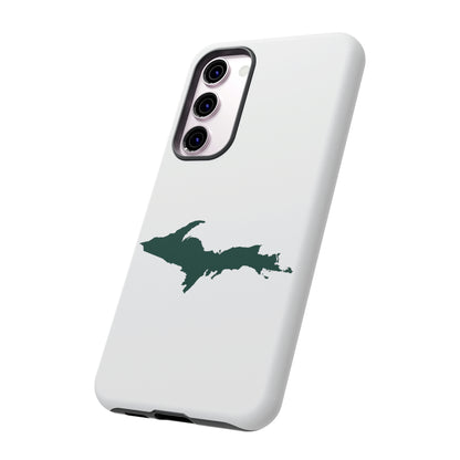 Michigan Upper Peninsula Tough Phone Case (w/ Green UP Outline) | Samsung & Pixel Android