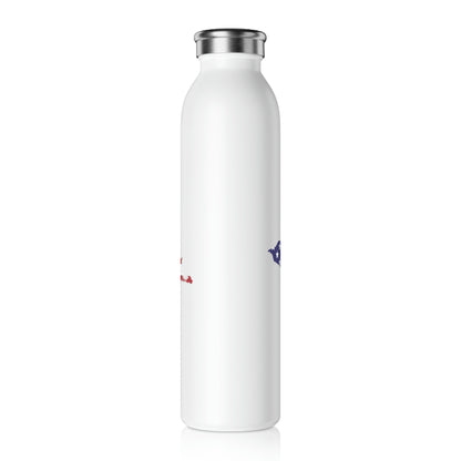 Michigan Upper Peninsula Water Bottle (w/ Large UP USA Flag Outline) | 20oz Double-Walled