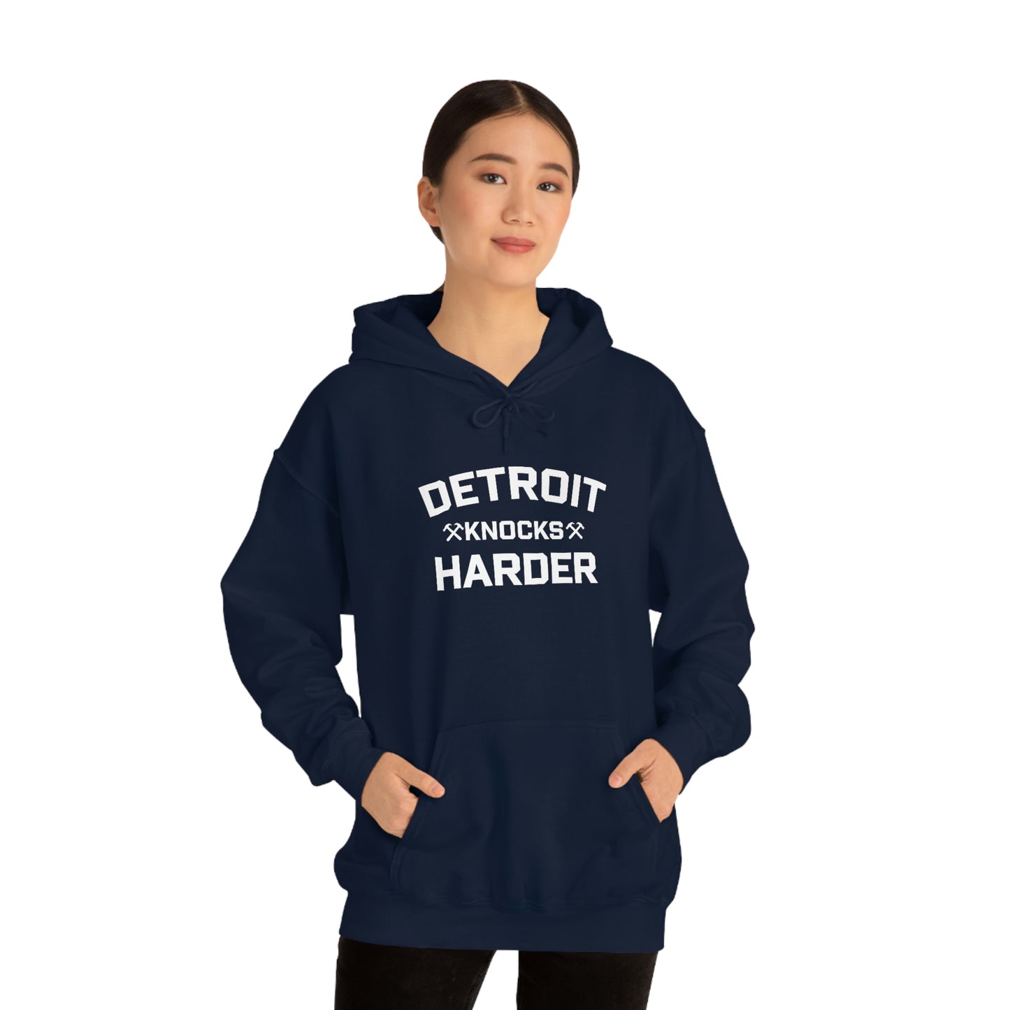 'Detroit Knocks Harder' Hoodie | Unisex Standard