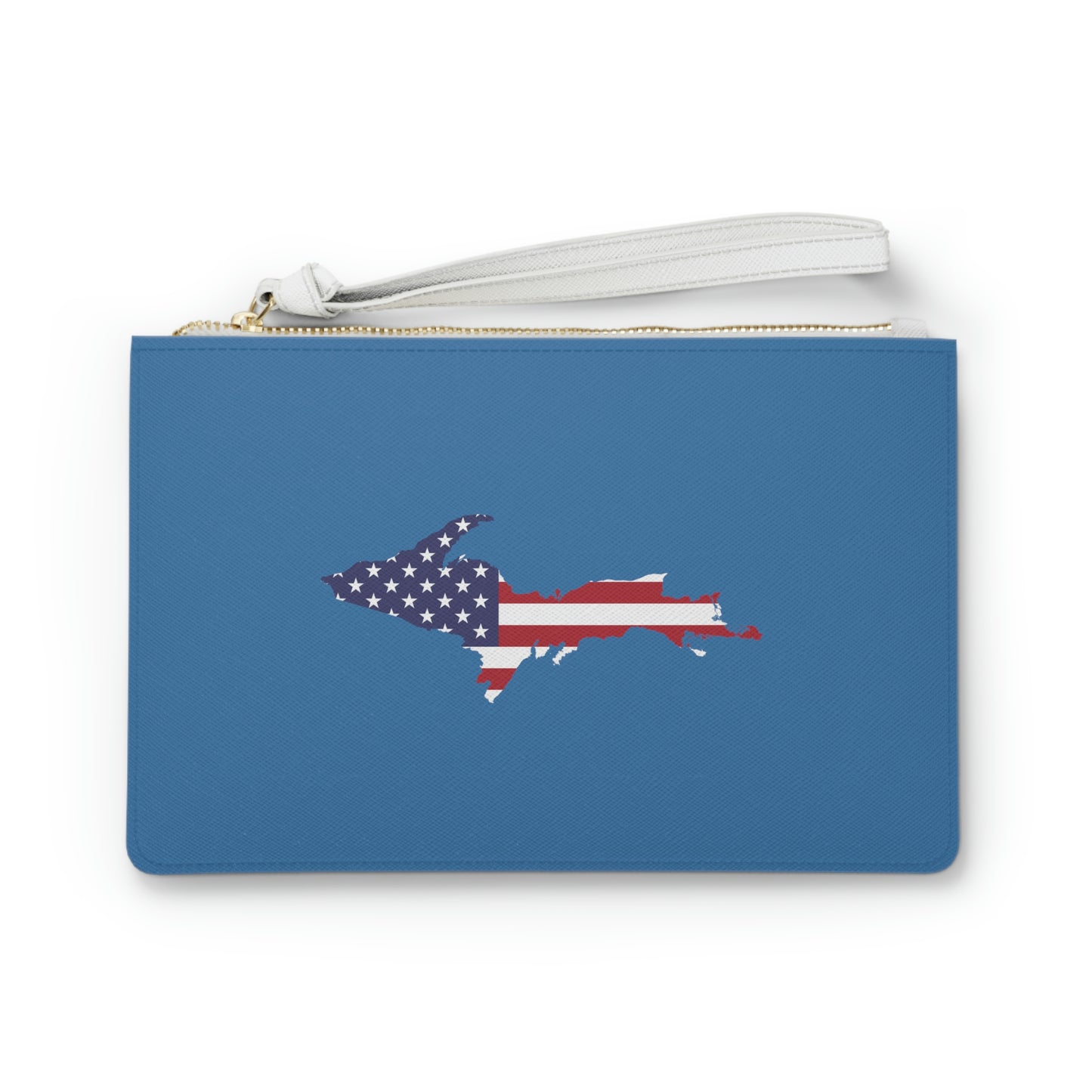 Michigan Upper Peninsula Clutch Bag (Lake Superior w/UP USA Flag Outline)