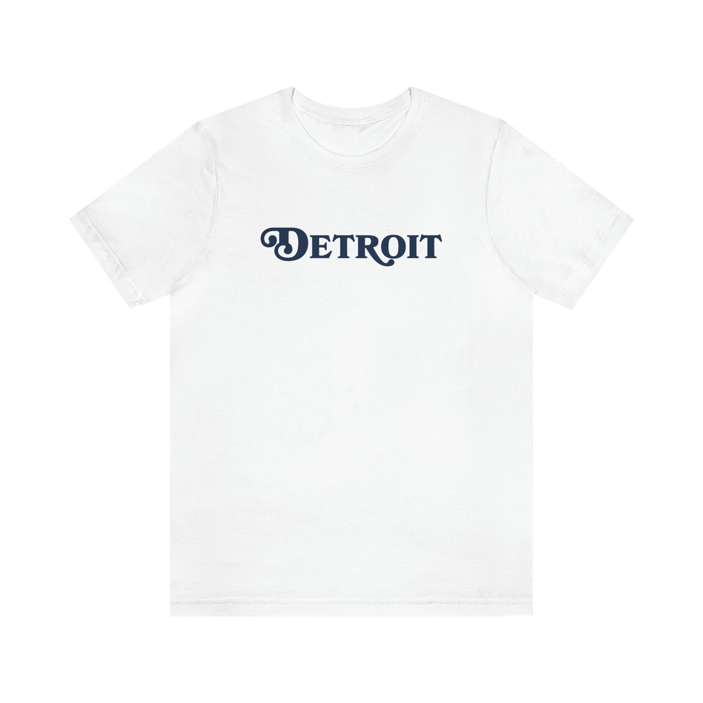 'Detroit' T-Shirt (Sloped Roman Font) | Unisex Standard Fit