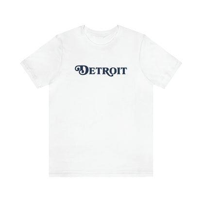 'Detroit' T-Shirt (Sloped Roman Font) | Unisex Standard Fit