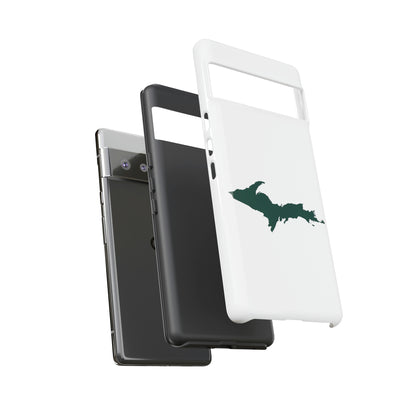 Michigan Upper Peninsula Tough Phone Case (w/ Green UP Outline) | Samsung & Pixel Android