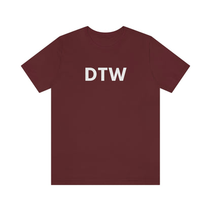 Detroit 'DTW' T-Shirt | Unisex Standard Fit