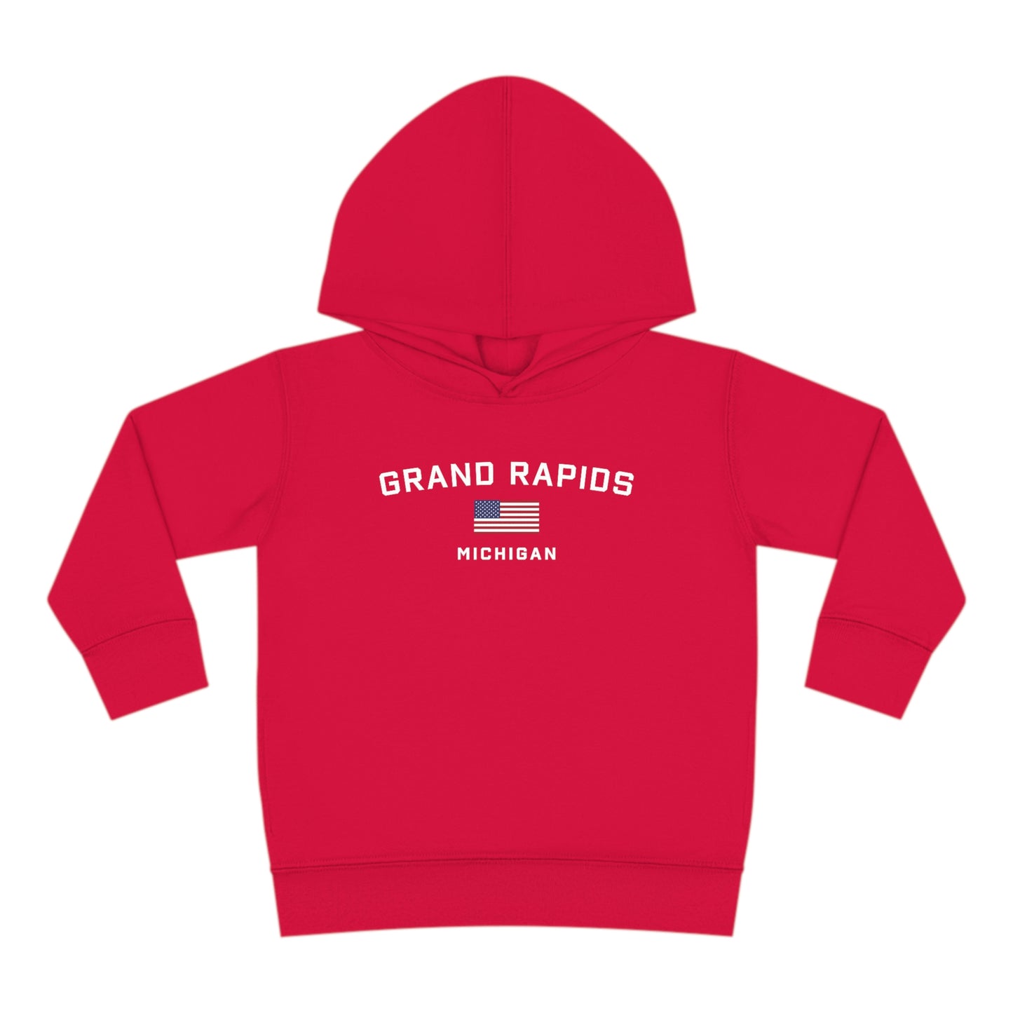 'Grand Rapids' Hoodie (w/USA Flag Outline) | Unisex Toddler