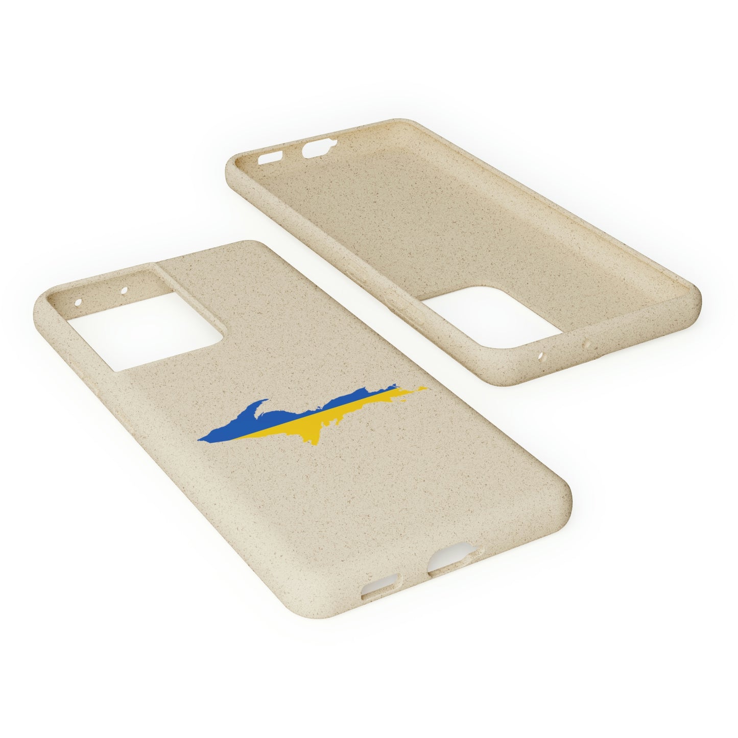 Michigan Upper Peninsula Biodegradable Phone Cases (w/ UP Ukraine Flag Outline) | Samsung Android