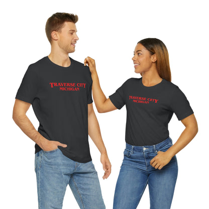 'Traverse City Michigan' ' T-Shirt (1980s Drama Parody) | Unisex Standard Fit