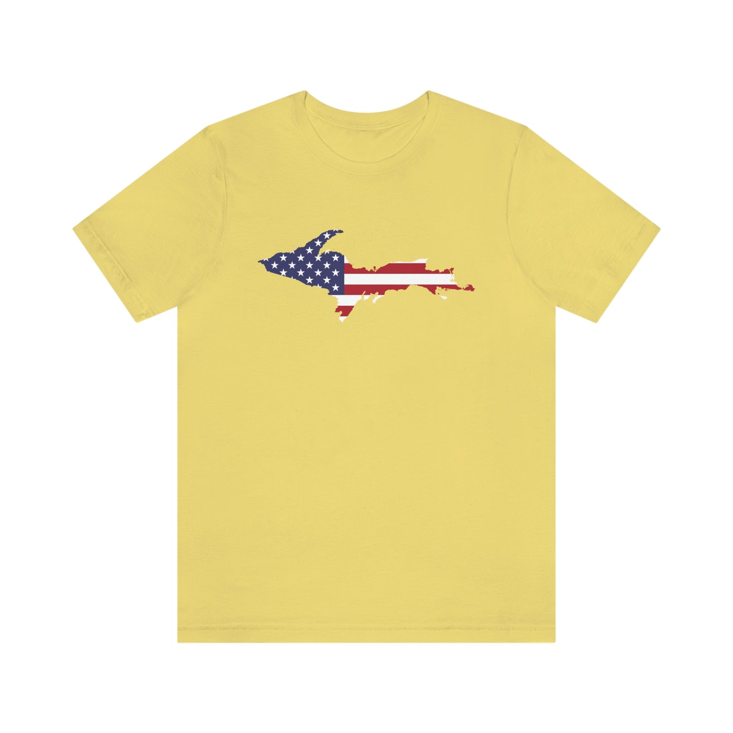 Michigan Upper Peninsula T-Shirt (w/ UP USA Flag Outline) | Unisex Standard Fit