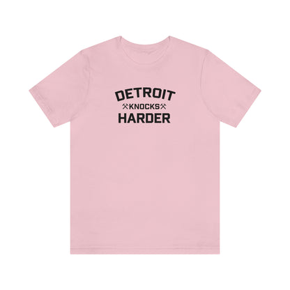 'Detroit Knocks Harder' T-Shirt | Unisex Standard Fit