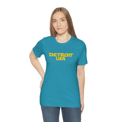 'Detroit USA' T-Shirt (1970s Epic Sci-Fi Parody) | Unisex Standard Fit