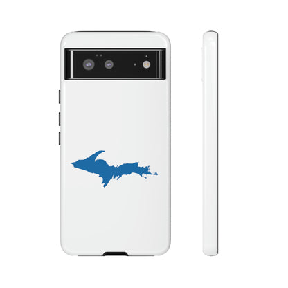 Michigan Upper Peninsula Tough Phone Case (w/ Azure UP Outline) | Samsung & Pixel Android