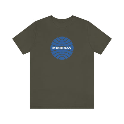 'Michigan' T-Shirt (Retro Airline Parody)  | Unisex Standard Fit