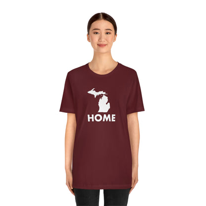 Michigan 'Home' T-Shirt (Geometric Sans Font) | Unisex Standard Fit