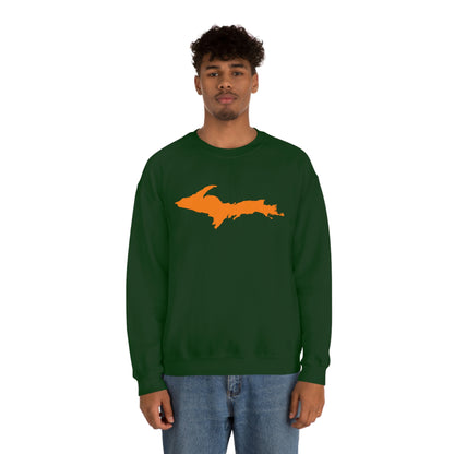 Michigan Upper Peninsula Sweatshirt (w/ Orange UP Outline) | Unisex Standard