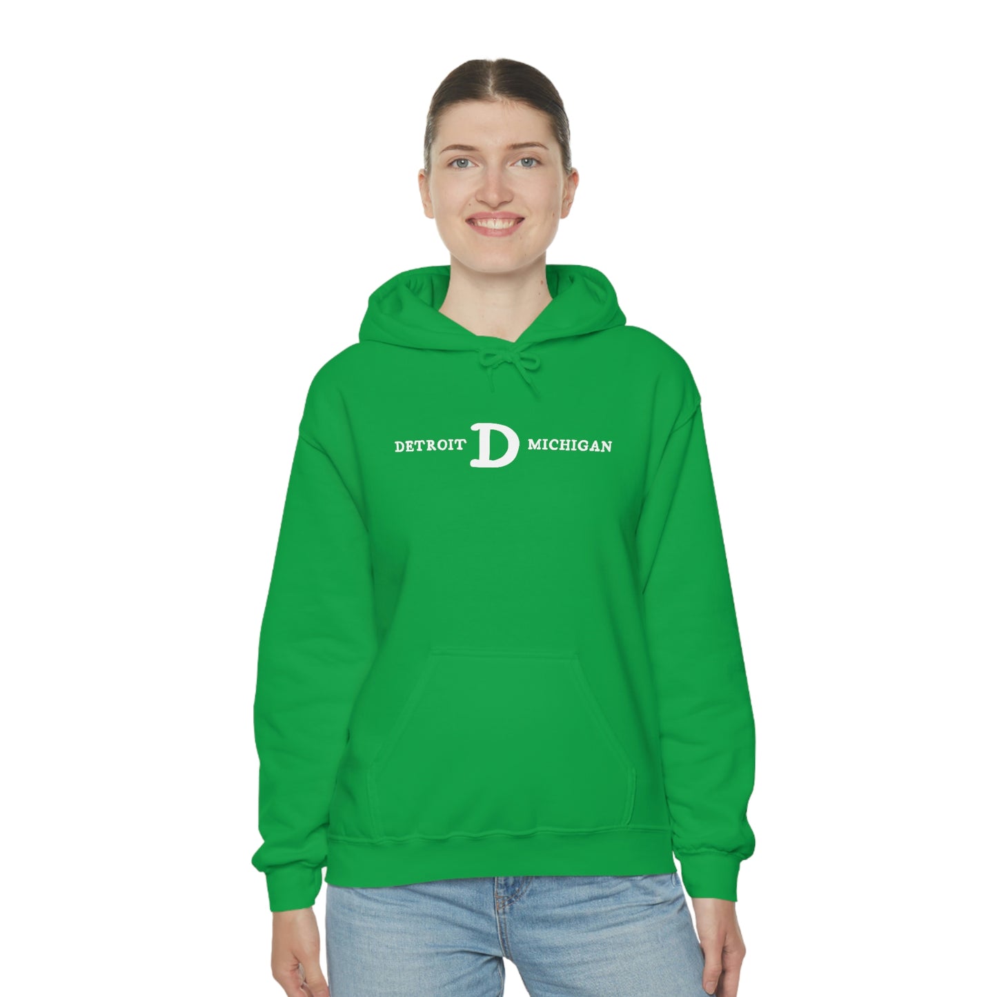 'Detroit Michigan' Hoodie (w/ Old French D) | Unisex Standard